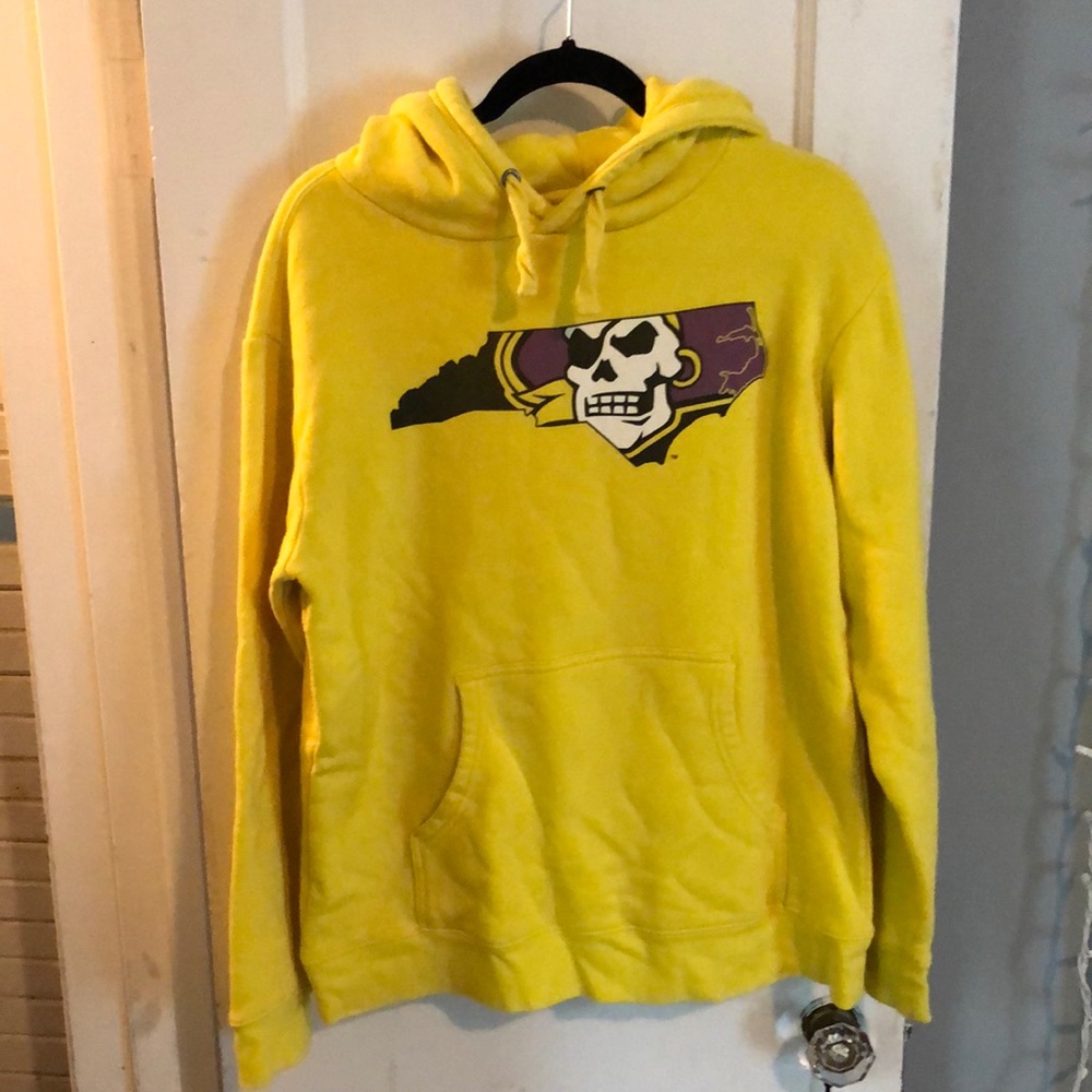 yellow ecu pirates sweatshirt